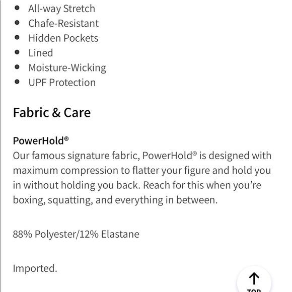 Fabletics high waisted powerhold shorts, 9 inseam - Picture 4 of 5